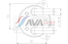 Olejovy chladic, mech.prevodovka AVA Clever Choice VO3311
