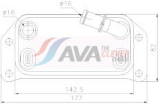 Olejový chladič, motorový olej AVA Clever Choice VO3312
