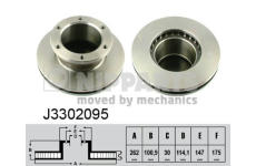 Brzdový kotouč NIPPARTS J3302095
