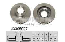 Brzdový kotouč NIPPARTS J3305027