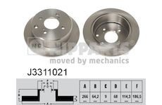 Brzdový kotouč NIPPARTS J3311021