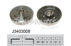 Brzdový buben NIPPARTS J3403008