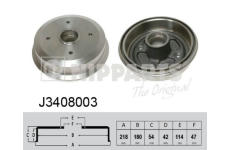 Brzdový buben NIPPARTS J3408003