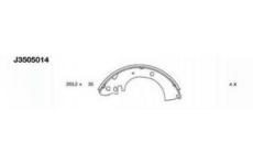 Sada brzdových čelistí NIPPARTS J3505014