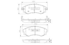 Sada brzdových destiček, kotoučová brzda NIPPARTS J3600401