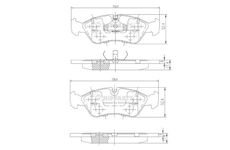 Sada brzdových destiček, kotoučová brzda NIPPARTS J3600900