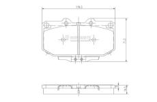 Sada brzdových destiček, kotoučová brzda NIPPARTS J3601058
