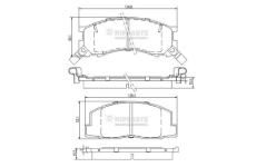 Sada brzdových destiček, kotoučová brzda NIPPARTS J3602050