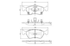Sada brzdových destiček, kotoučová brzda NIPPARTS J3602080