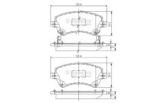 Sada brzdových destiček, kotoučová brzda NIPPARTS J3602101