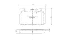 Sada brzdových destiček, kotoučová brzda NIPPARTS J3602103