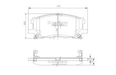 Sada brzdových destiček, kotoučová brzda NIPPARTS J3602125