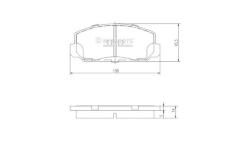 Sada brzdových destiček, kotoučová brzda NIPPARTS J3604006