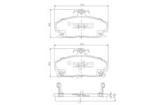 Sada brzdových destiček, kotoučová brzda NIPPARTS J3604031
