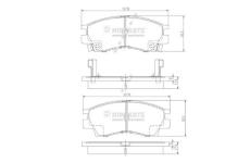 Sada brzdových destiček, kotoučová brzda NIPPARTS J3605029
