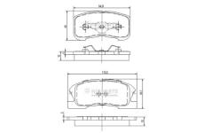 Sada brzdových destiček, kotoučová brzda NIPPARTS J3606019