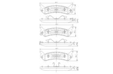 Sada brzdových destiček, kotoučová brzda NIPPARTS J3610501