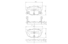 Sada brzdových destiček, kotoučová brzda NIPPARTS J3610505
