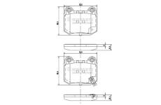 Sada brzdových destiček, kotoučová brzda NIPPARTS J3611049
