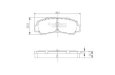 Sada brzdových destiček, kotoučová brzda NIPPARTS J3612007