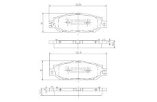 Sada brzdových destiček, kotoučová brzda NIPPARTS J3612014