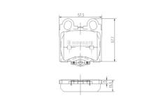 Sada brzdových destiček, kotoučová brzda NIPPARTS J3612017