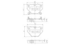 Sada brzdových destiček, kotoučová brzda NIPPARTS J3612018