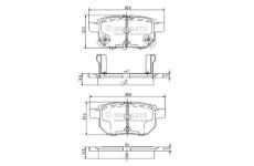 Sada brzdových destiček, kotoučová brzda NIPPARTS J3612034
