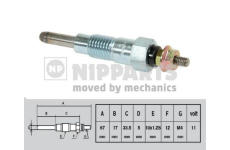 Žhavicí svíčka NIPPARTS J5711007