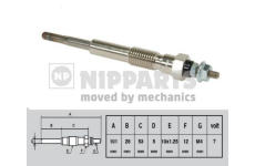 Žhavicí svíčka NIPPARTS J5712000