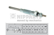Žhavicí svíčka NIPPARTS J5712001