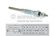 Žhavicí svíčka NIPPARTS J5712008