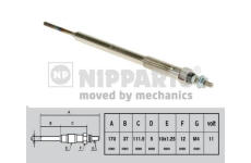 Žhavicí svíčka NIPPARTS J5712015