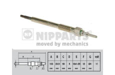 Žhavicí svíčka NIPPARTS J5714001
