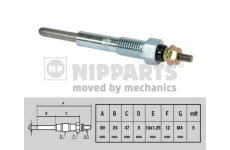 Žhavicí svíčka NIPPARTS J5719000