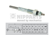 Žhavicí svíčka NIPPARTS J5719001