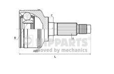Sada kloubů, hnací hřídel NIPPARTS N2825031