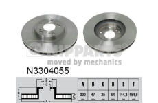 Brzdový kotouč NIPPARTS N3304055