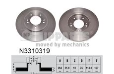 Brzdový kotouč NIPPARTS N3310319