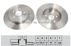 Brzdový kotouč NIPPARTS N3312057