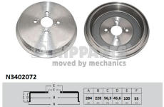 Brzdový buben NIPPARTS N3402072