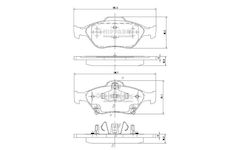 Sada brzdových destiček, kotoučová brzda NIPPARTS N3602130