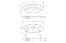 Sada brzdových destiček, kotoučová brzda NIPPARTS N3602135