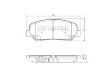 Sada brzdových destiček, kotoučová brzda NIPPARTS N3602151