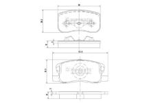 Sada brzdových destiček, kotoučová brzda NIPPARTS N3605053
