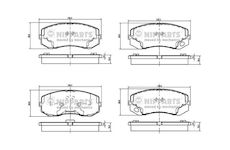 Sada brzdových destiček, kotoučová brzda NIPPARTS N3605055
