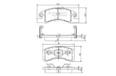 Sada brzdových destiček, kotoučová brzda NIPPARTS N3606021