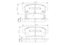 Sada brzdových destiček, kotoučová brzda NIPPARTS N3606022