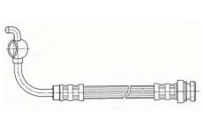 Brzdová hadice NIPPARTS N3733000