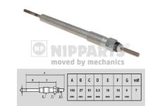 żeraviaca sviečka NIPPARTS N5710507